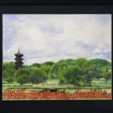 塔のある風景